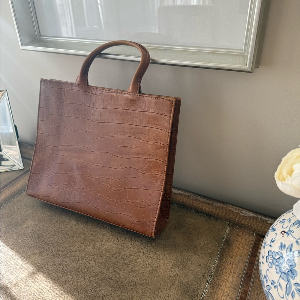 Sarah Stewart Adele Handbag Croc View 2